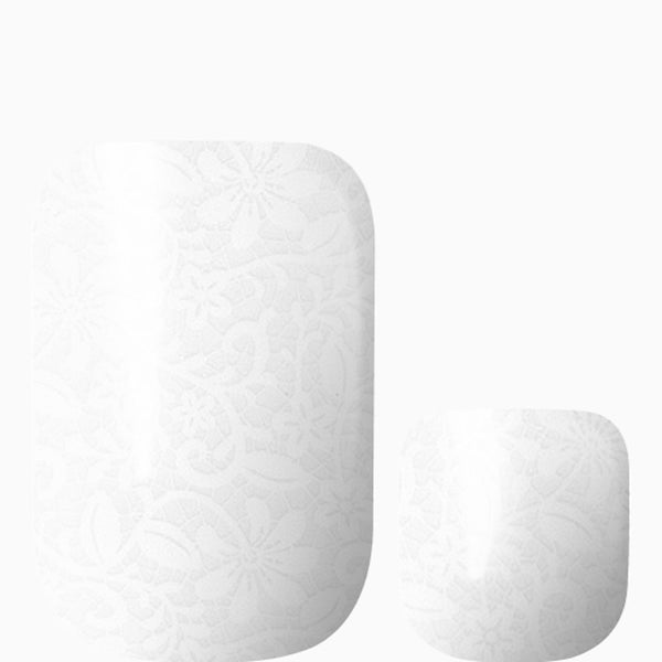 Chantilly Lace (Transparent Pedicure)