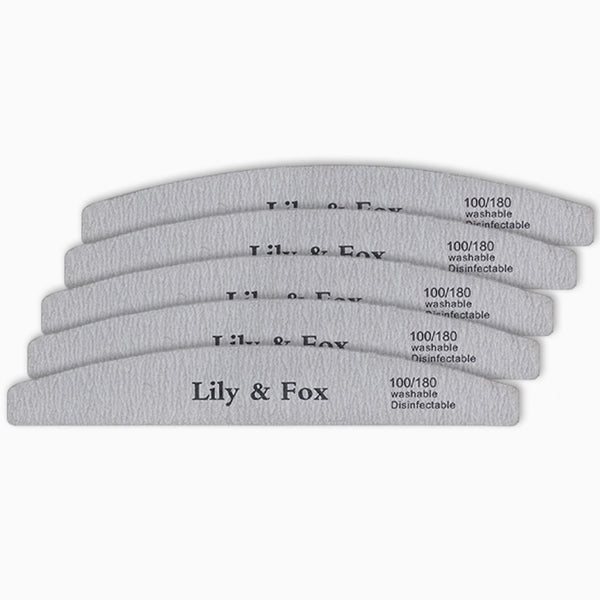 Nail File Firm - 5 Pack (7 inch wood core nail file)